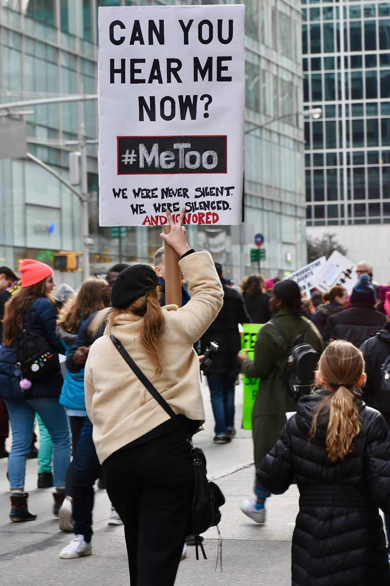 MeToo Protest in New York City, photograph by Alec Perkins, 2018. Source: Wikimedia Commons