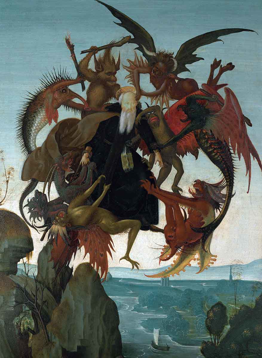 michelangelo torment of saint anthony painting