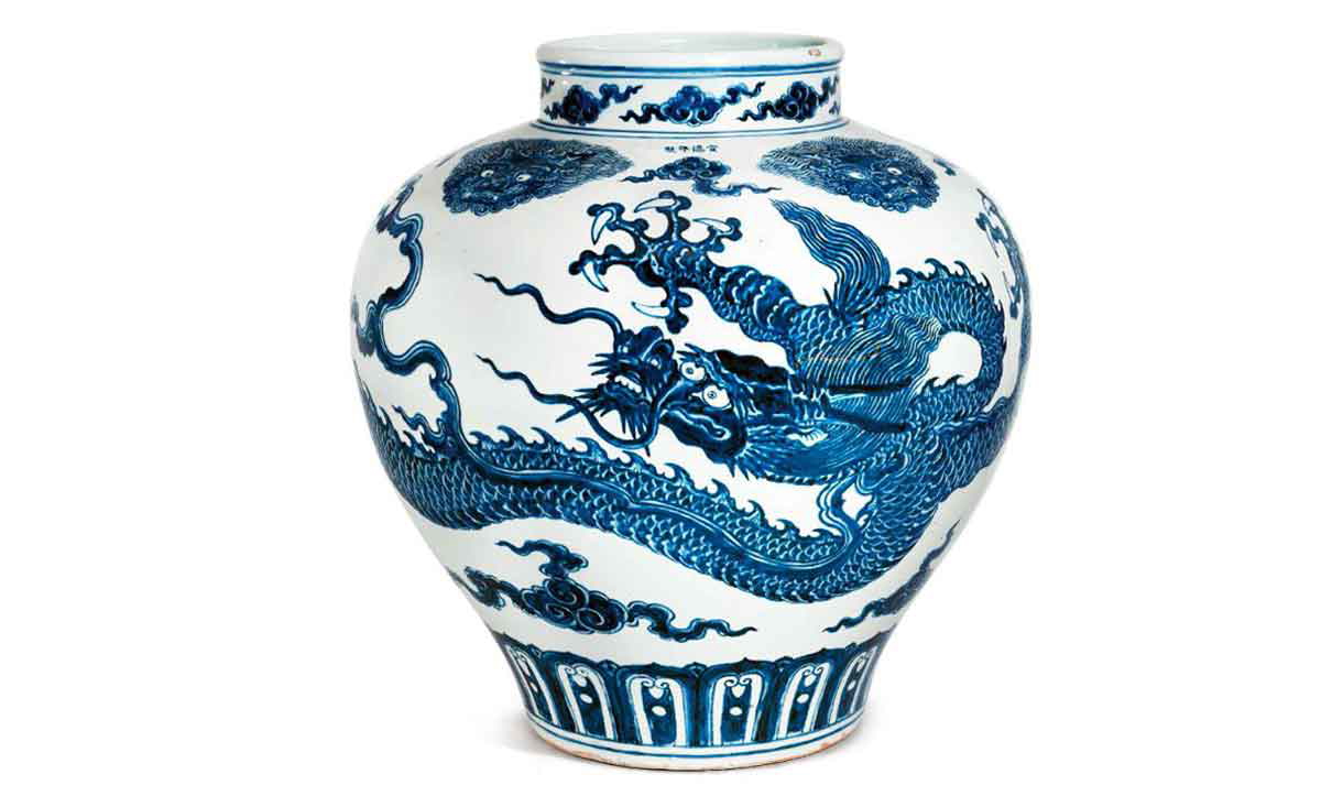 ming dynasty jar christies
