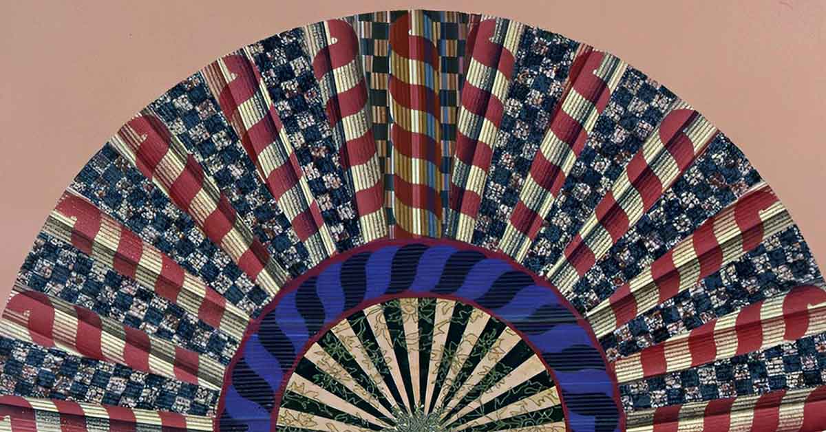 miriam schapiro mechano flower fan collage