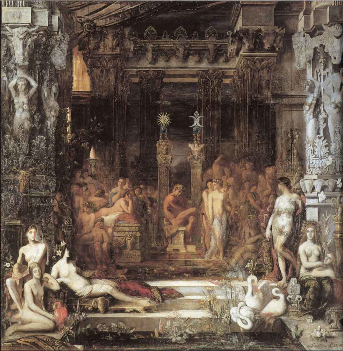 moreau daughters thespius painting