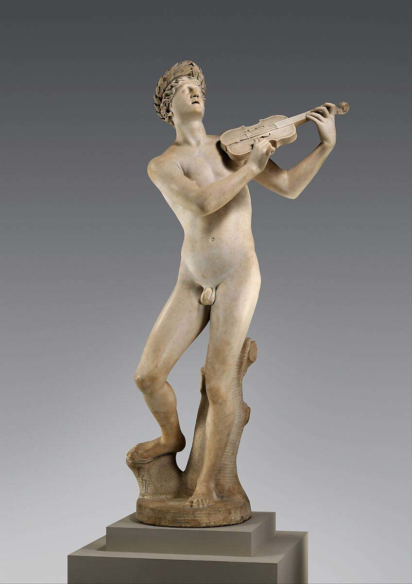 orpheus violin statue