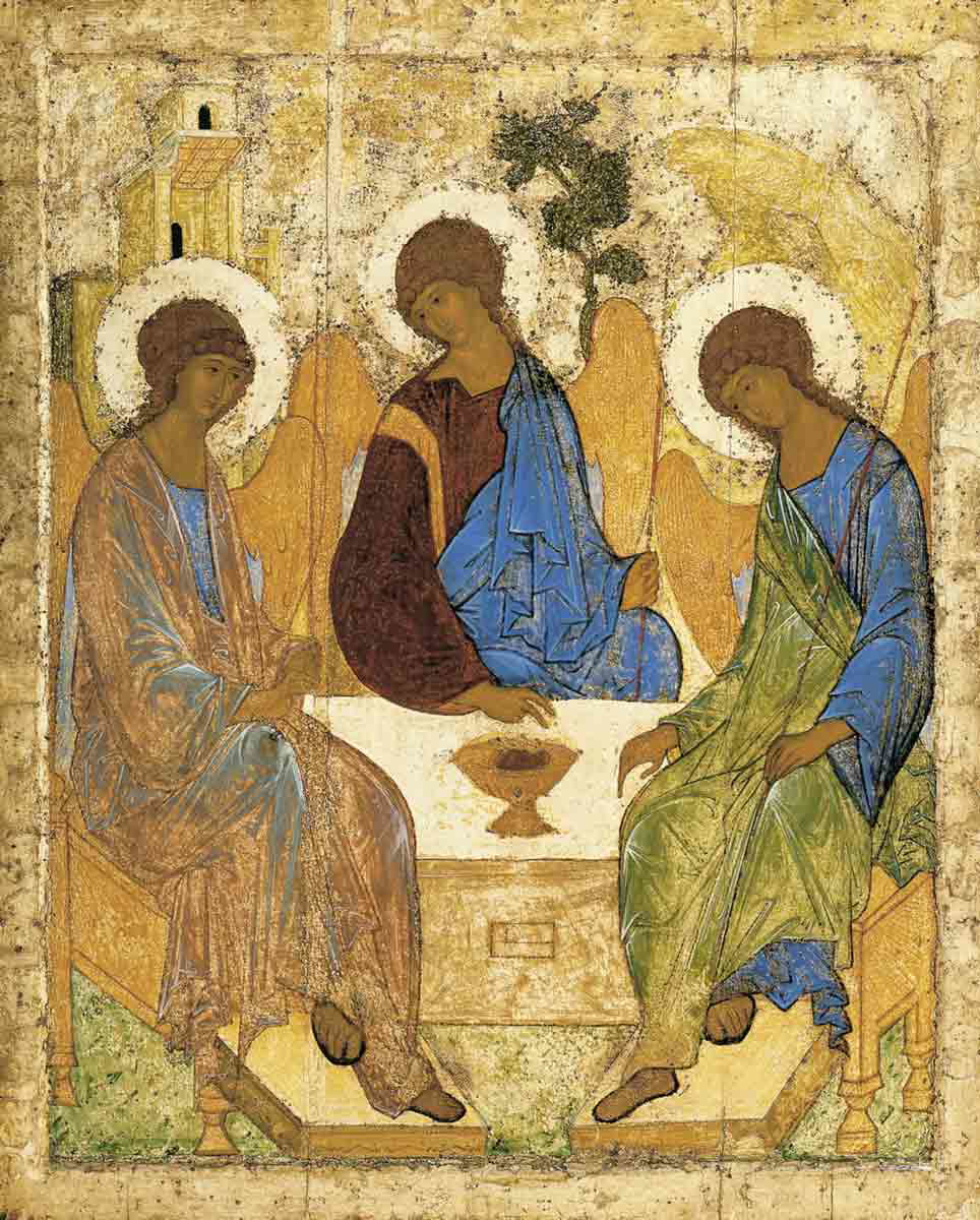 orthodox christian art rublev trinity painting