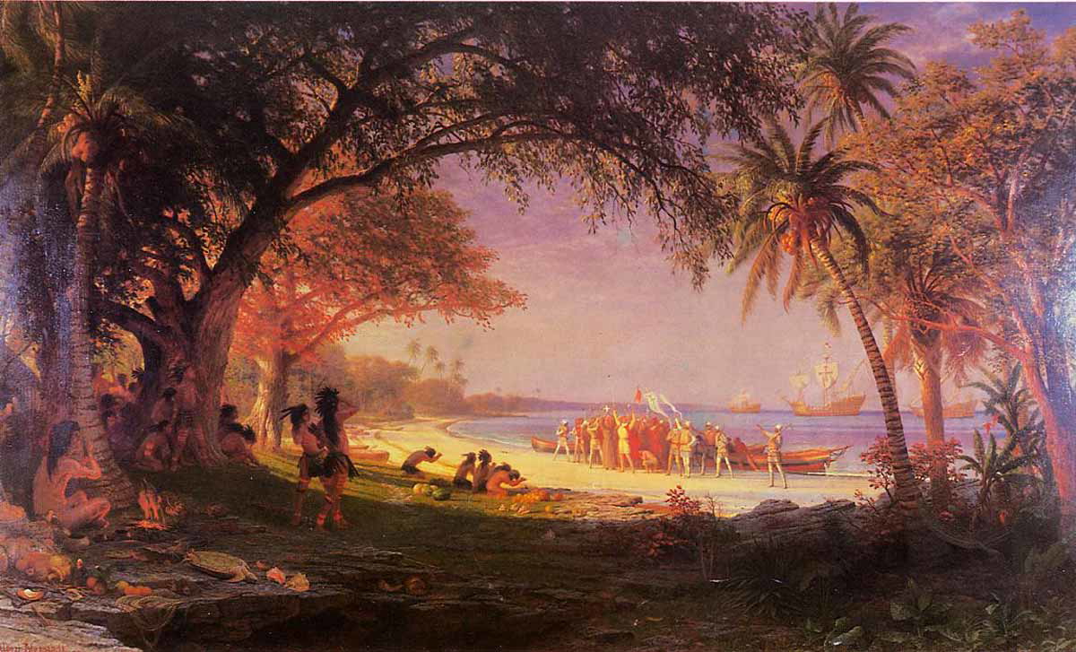 painting landing columbus