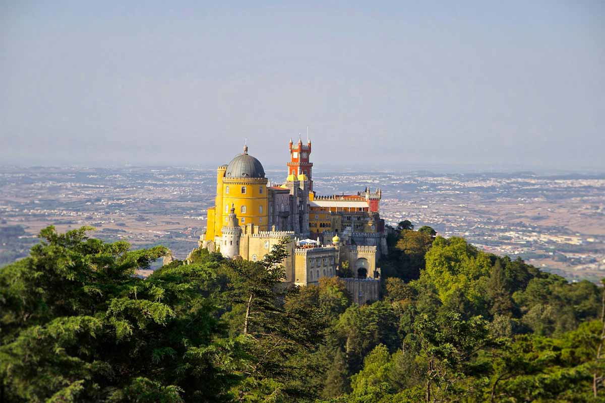 palacio da pena aerial