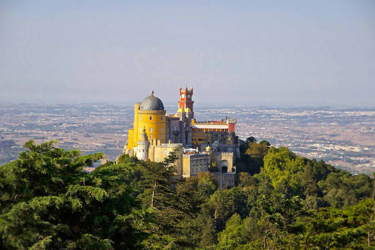 palacio da pena aerial
