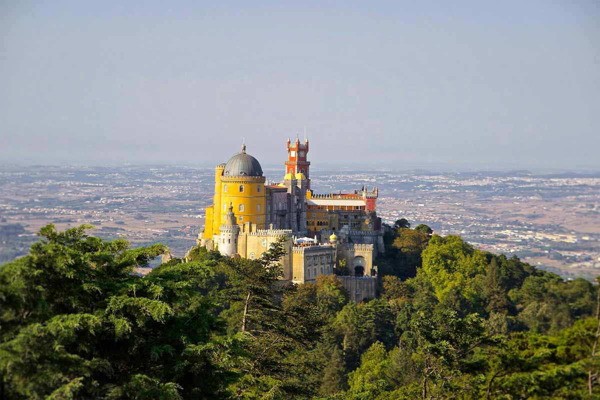 palacio da pena aerial