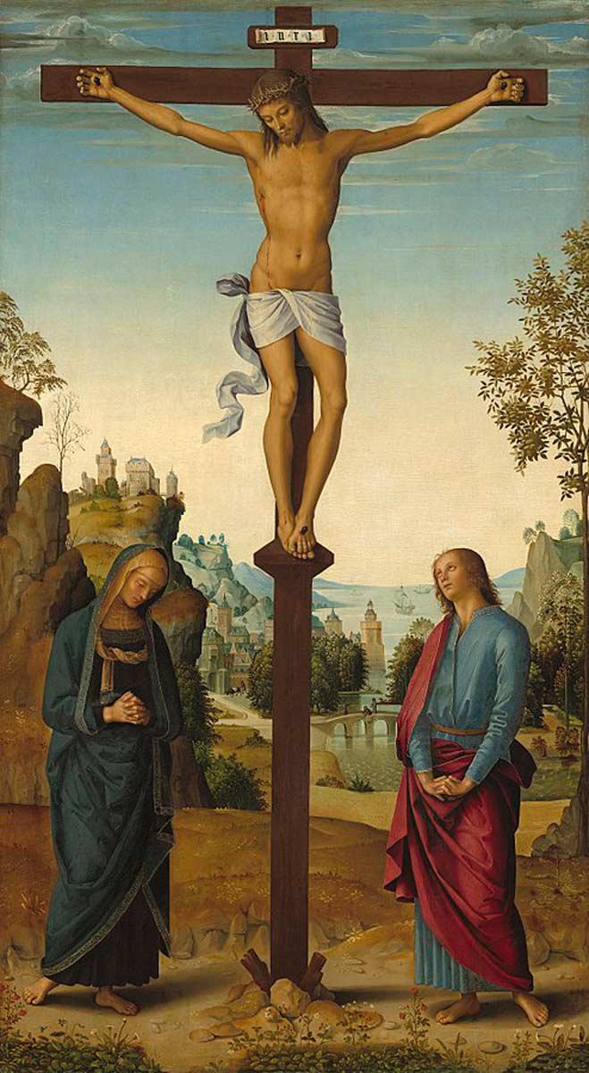 pietro perugino christ on the cross