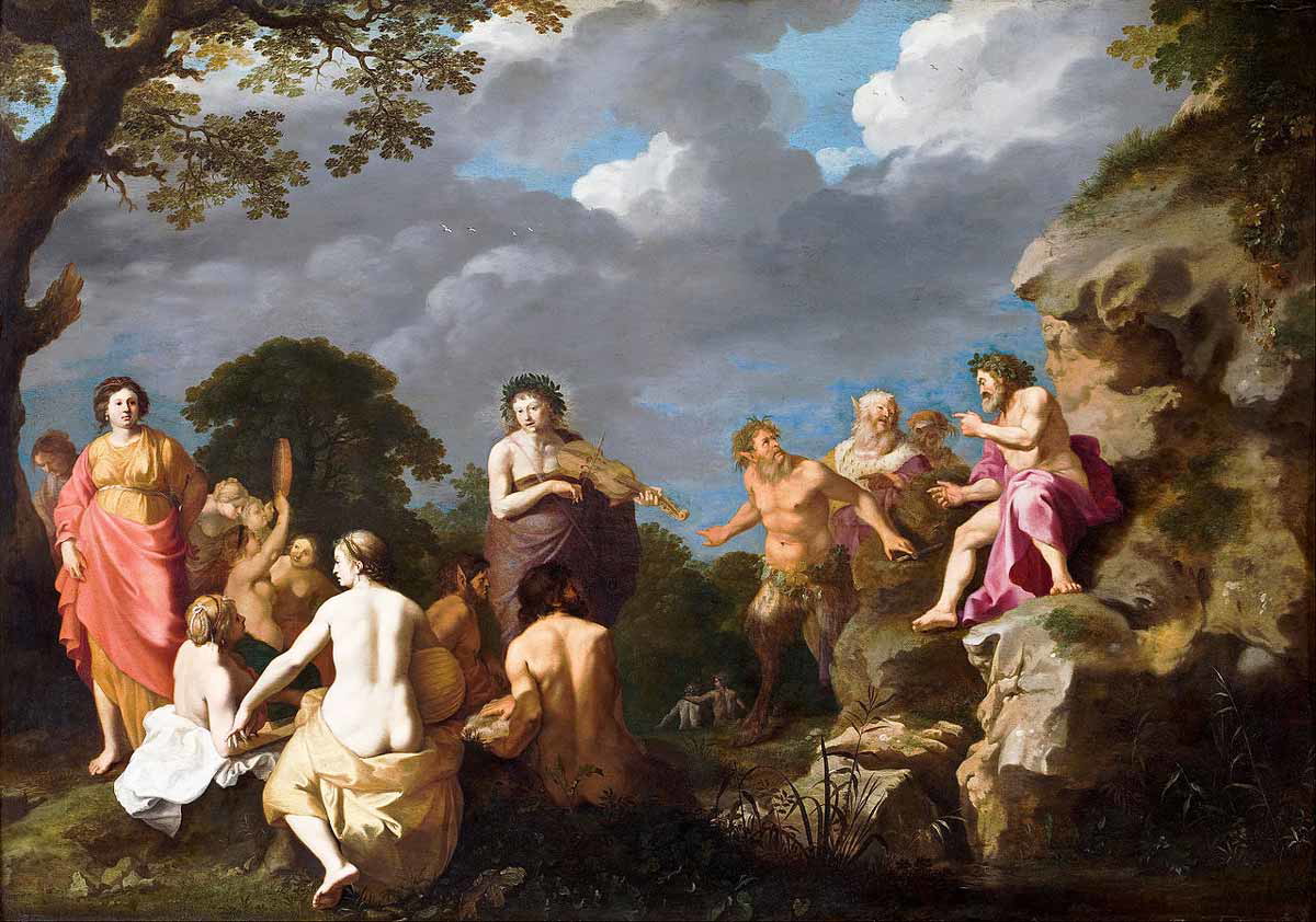 poelenburgh contest apollo marsyas satyr
