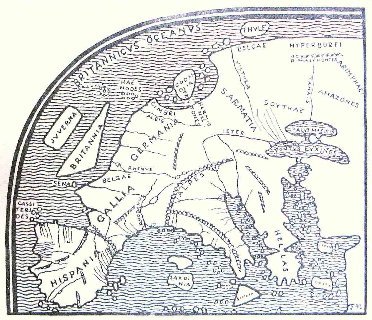 pomponius mela map description world europe f nansen 1911