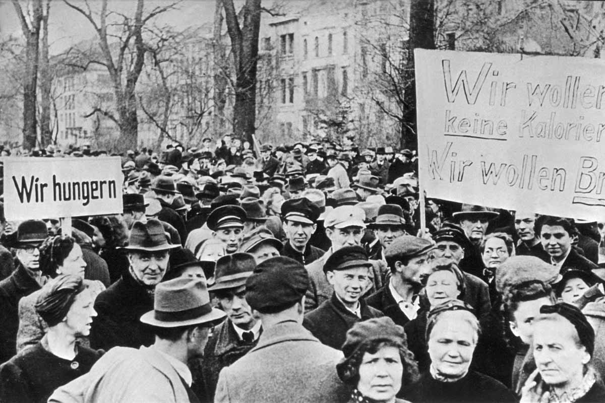 post world war protests germany photo