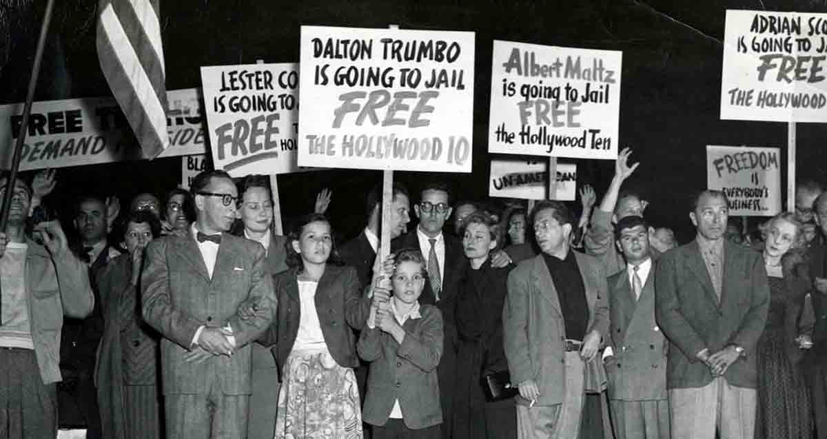 rally hollywood ten defiant red scare 1950