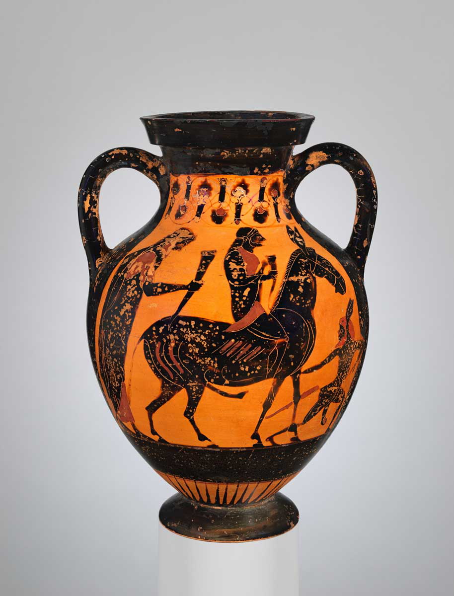 return hephaestus dionysus amphora