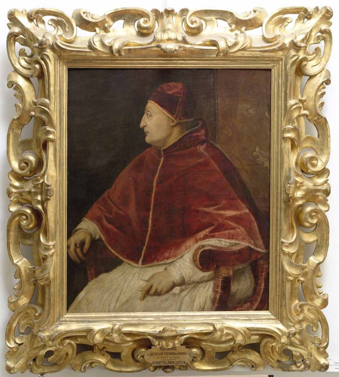ritratto di papa sisto iv tiziano vecellio