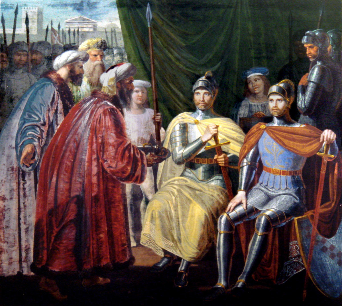 roger receiving the keys of palermo