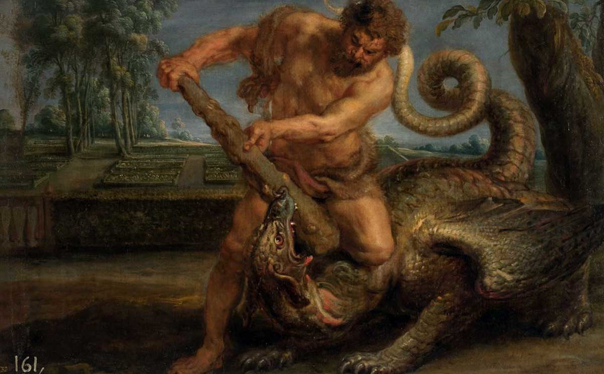 rubens hercules killing dragon hesperides painting