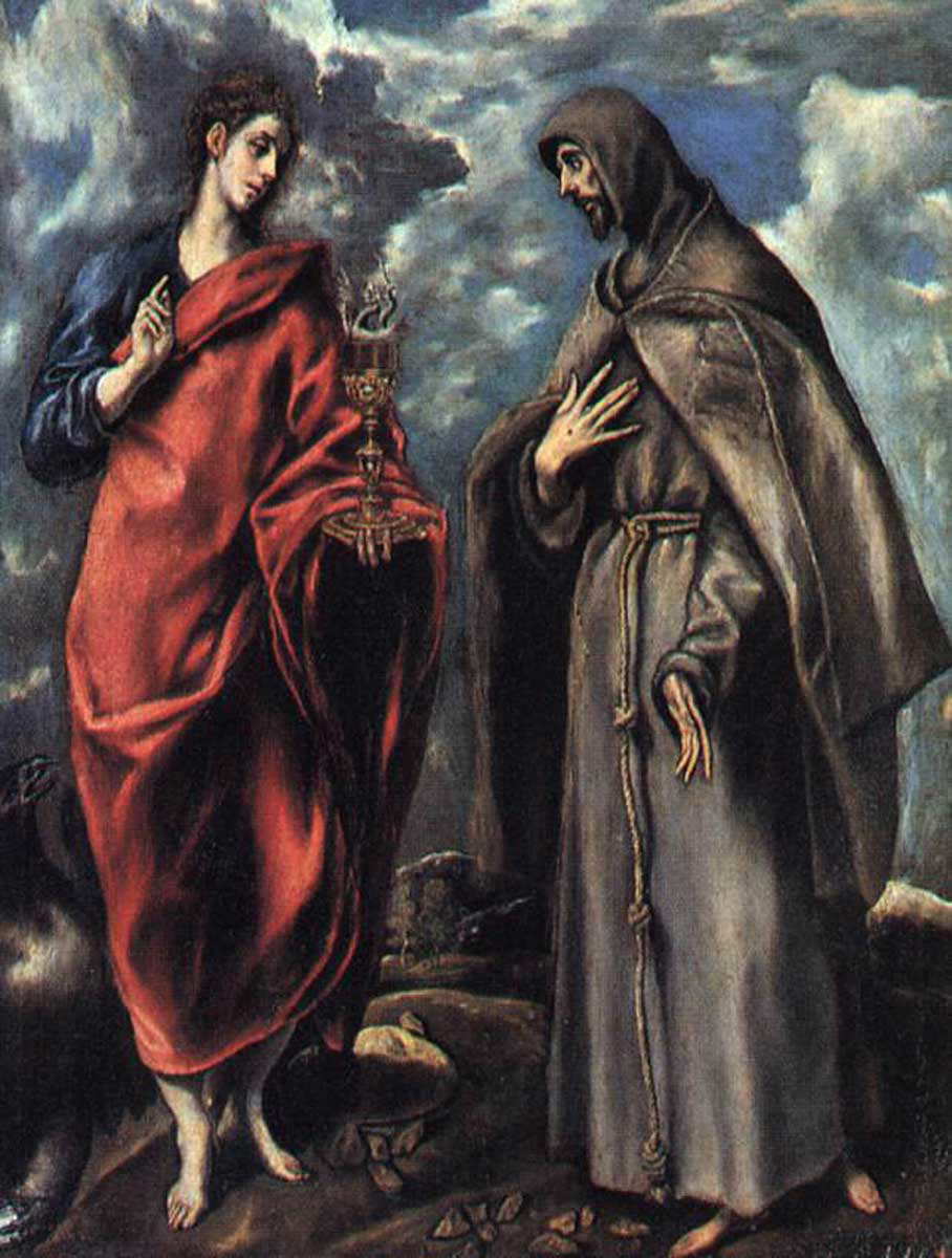saint francis and john el greco
