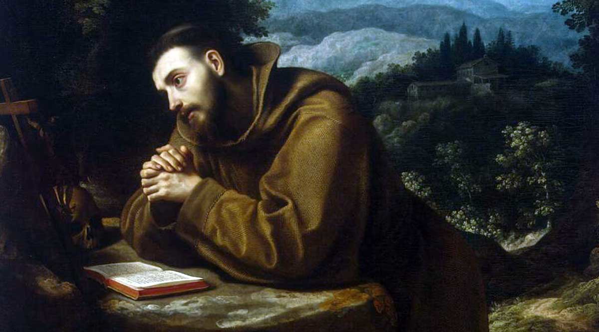 saint francis contemplation painting