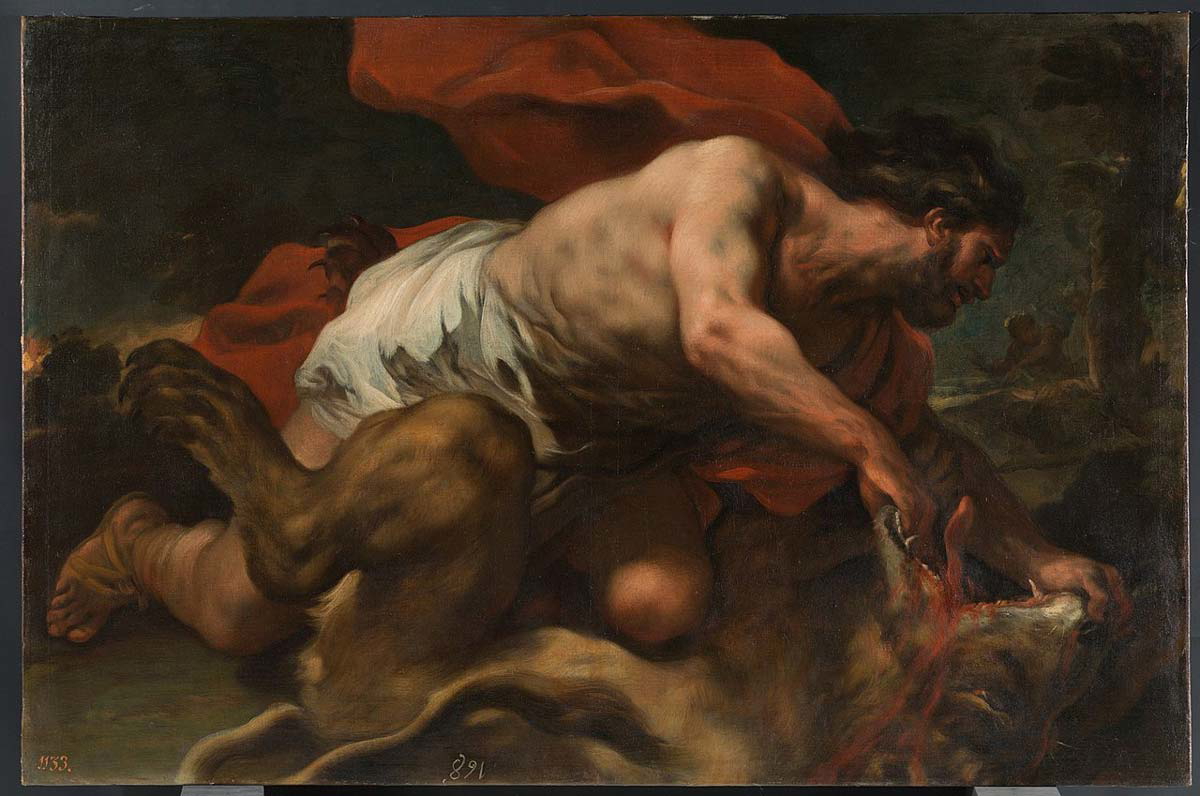 samson lion luca giordano