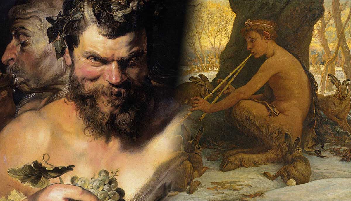 satyrs mythical half human half animal