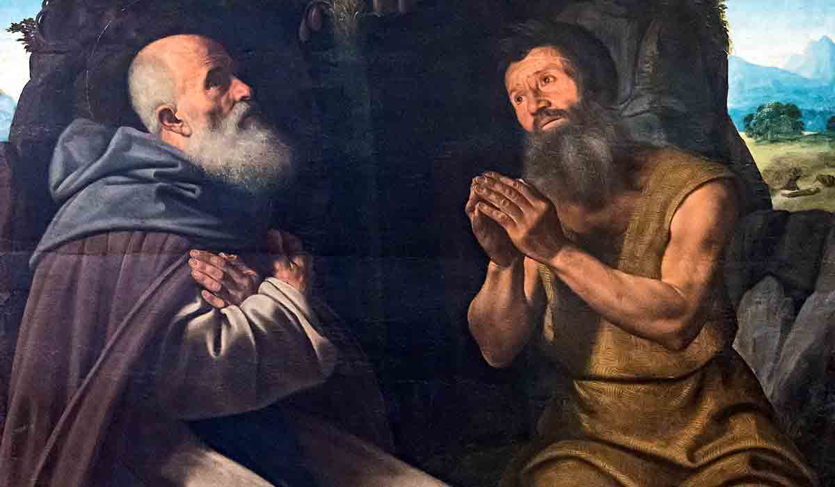 savoldo saints anthony and paul painting