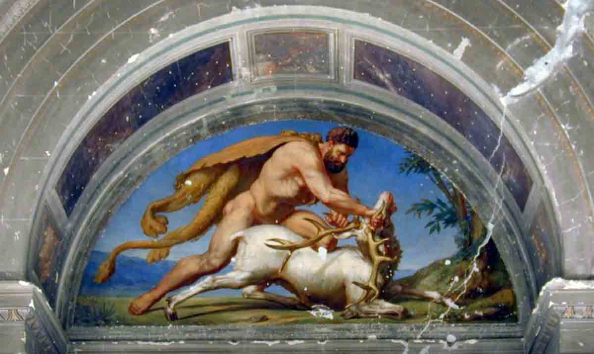 schmidt hercules wrestling hind twelve labors