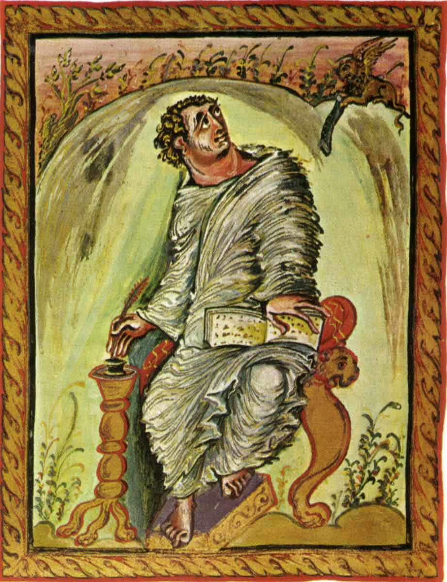 seated evangelist ebbone gospel of mark