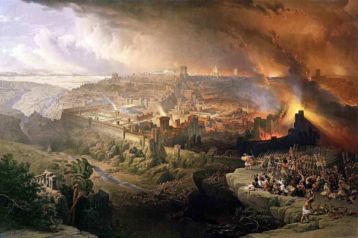 siege destruction jerusalem david roberts