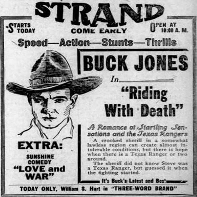 silent movie texas rangers