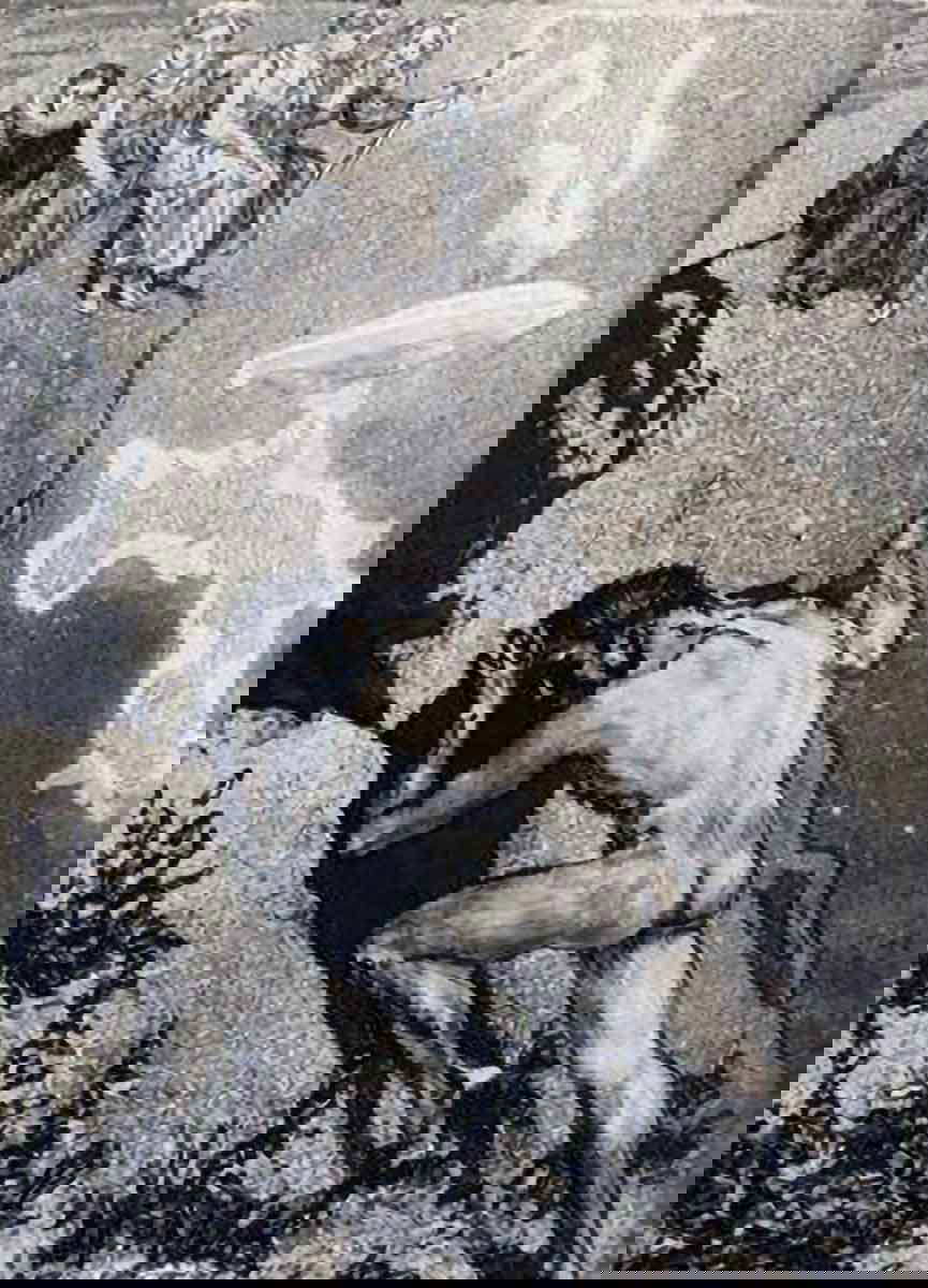 sisyphus pushing his rock uphill