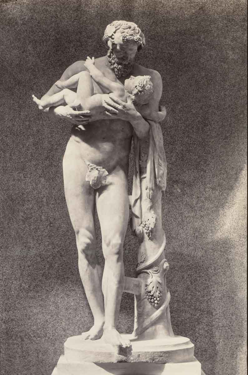 soulier silenus dionysus albumen print