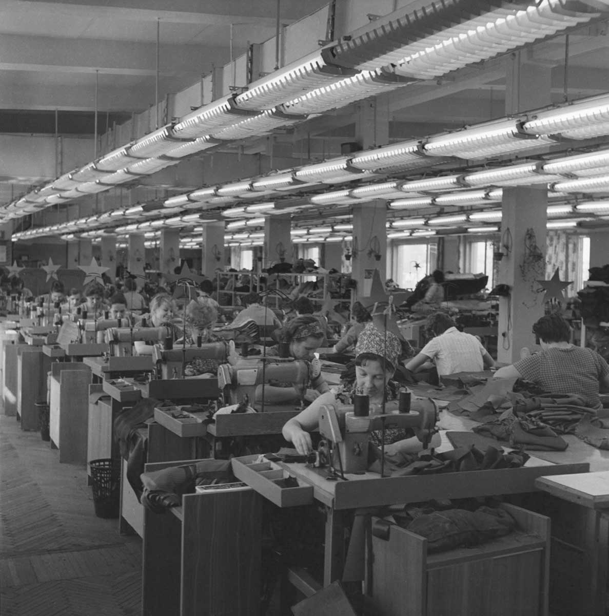soviet factory workers
