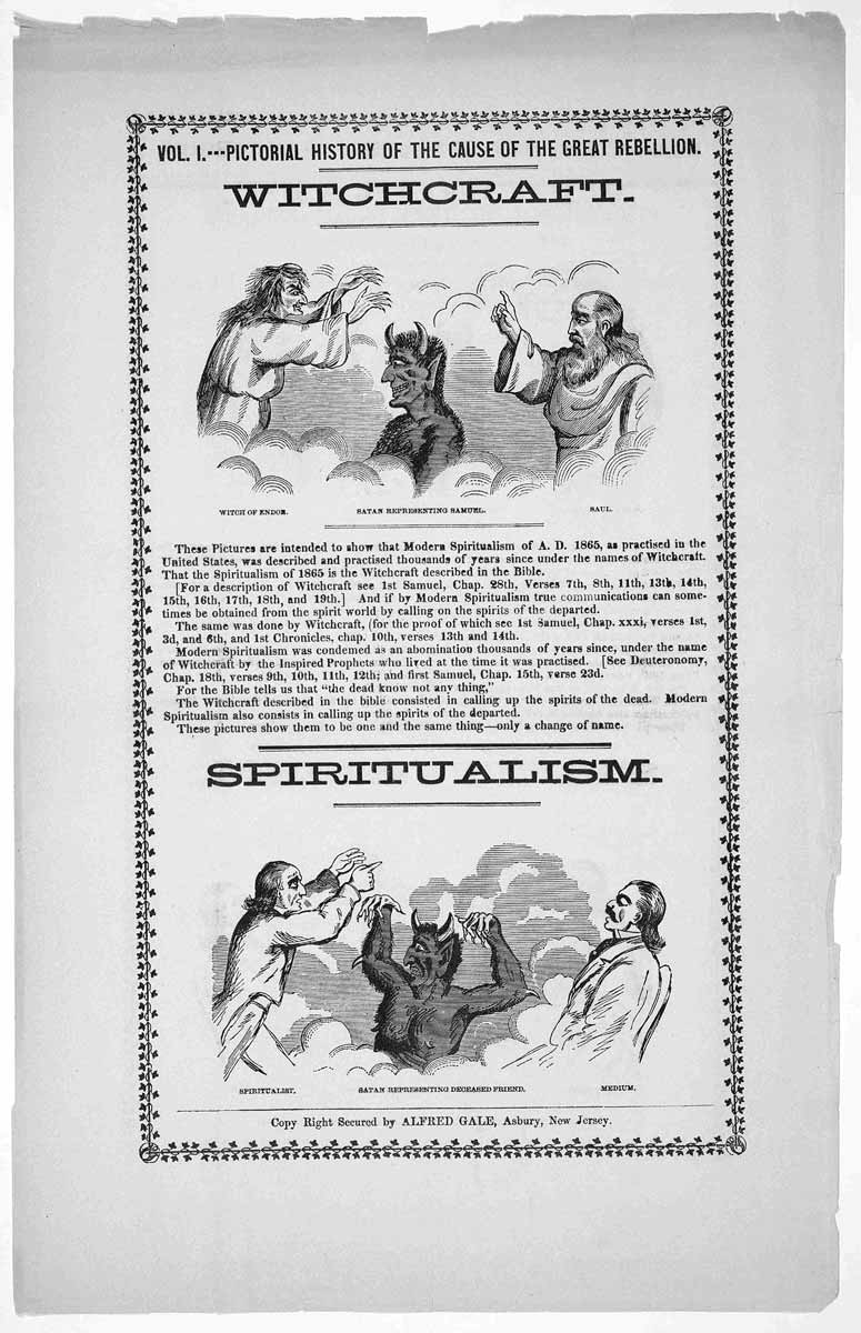 spiritualism witchcraft broadsheet