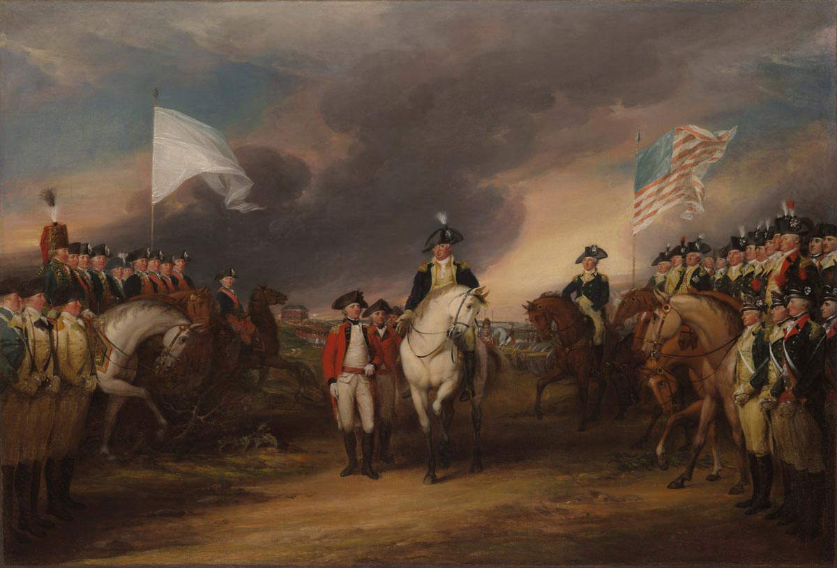 surrender cornwallis yorktown trumbull