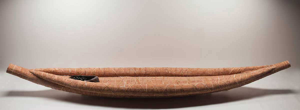 tasmania australia bark canoes