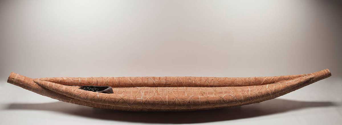 tasmania australia bark canoes