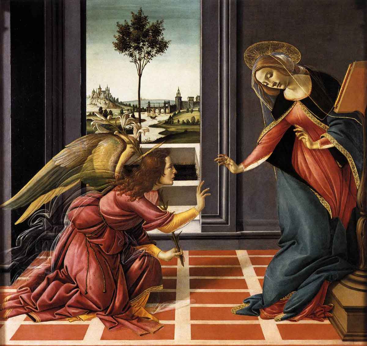 the annuciation sandro botticelli