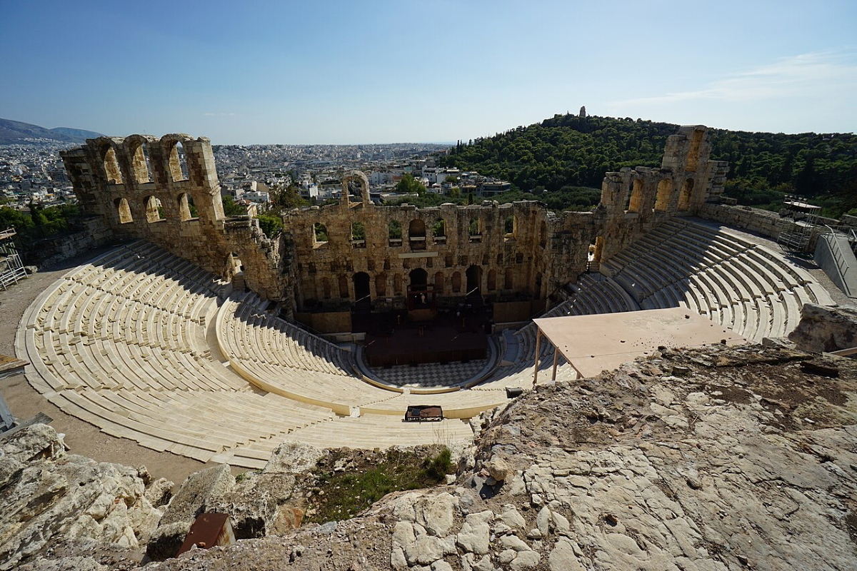 the odeon herodes atticus athens greece