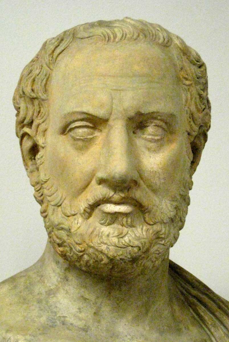 thucydides marble bust roman copy