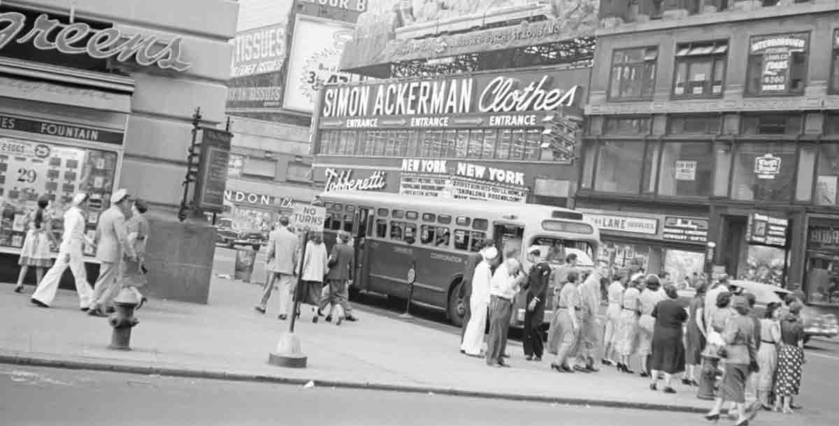 times square consumer brands kleenex walgreens 1952