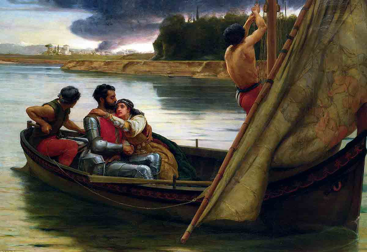 voyage king arthur morgan le fay isle avalon frank william warwick topham 1888