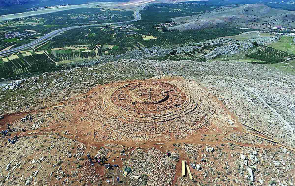 wheel shaped structure in greece