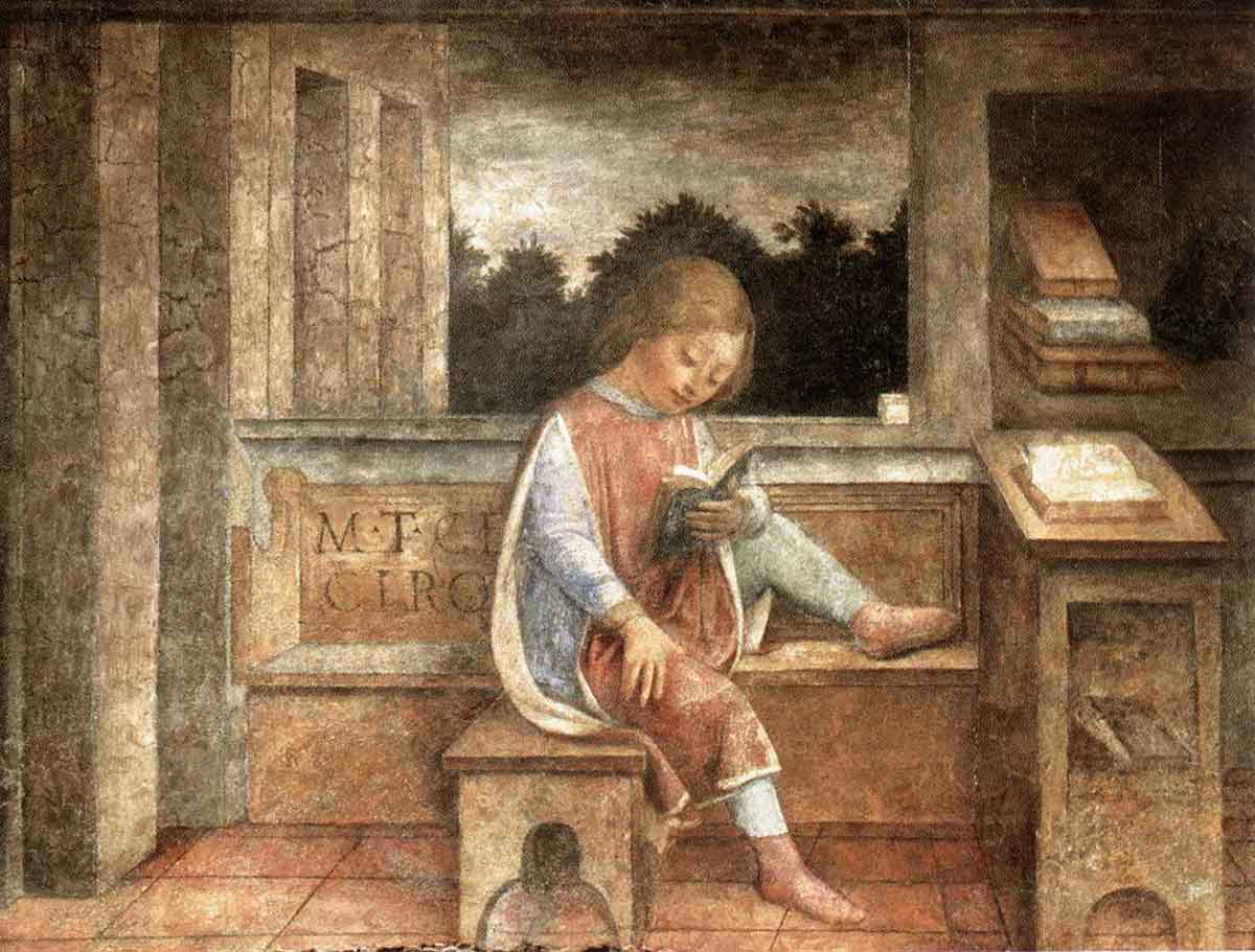 young cicero reading