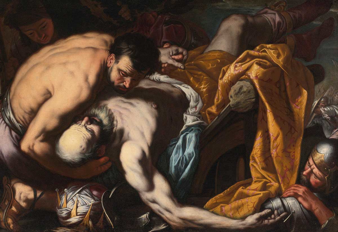 zanchi the death of king josiah painting