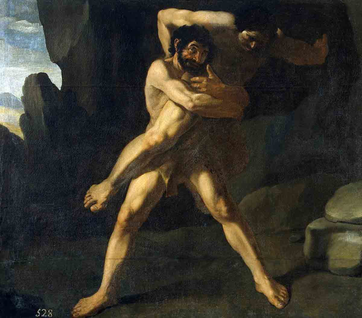 zurbaran hercules fighting antaeus twelve labors