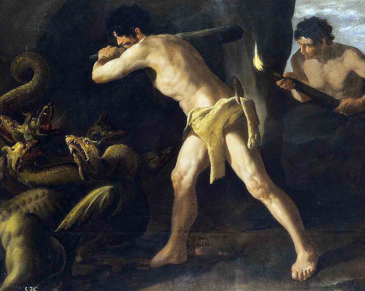 zurbaran hercules hydra painting