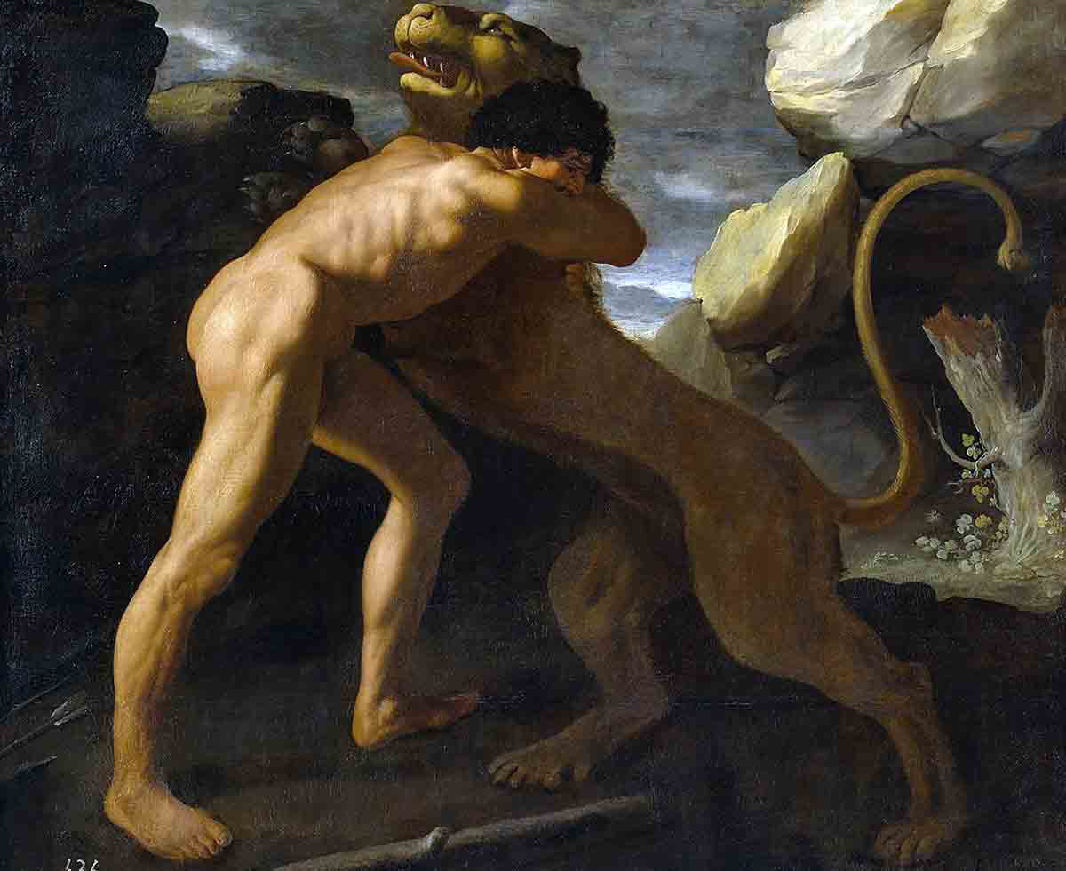 zurbaran hercules nemean painting twelve labors