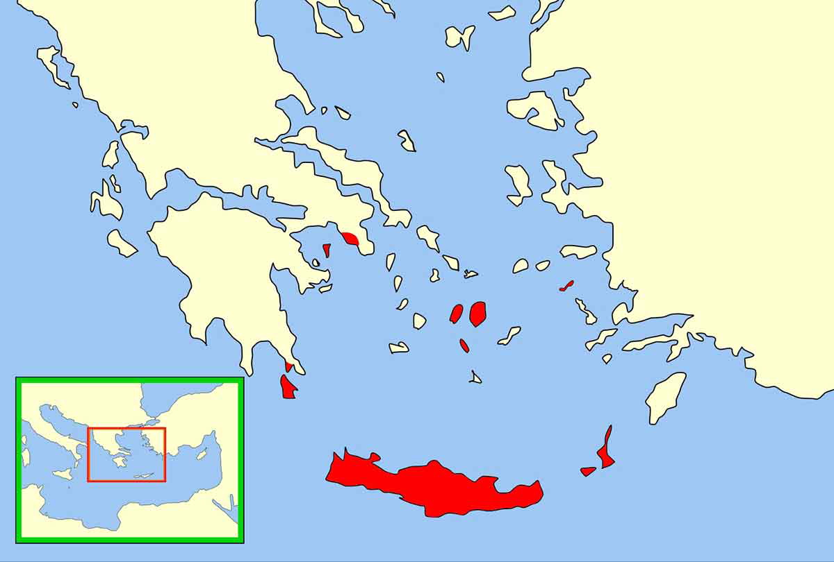 10th century emirate of crete map