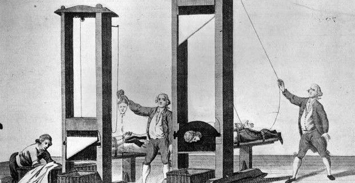 French revolution guillotine hulton archive