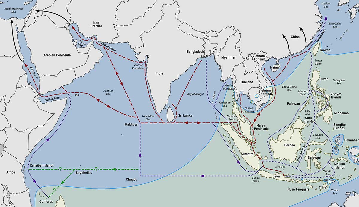 Indian Ocean trade routes
